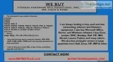  WE BUY  WE BUY COMPUTER SERVERS NETWORKING MEMORY DRIVES CPU&rs