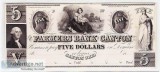 VERY RARE 1800s Proof 5.00 Obsolete Note