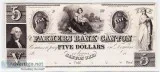 VERY RARE 1800s Proof 5.00 Obsolete Note