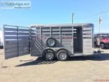14ft Livestock Trailer Stock Trailer Stocker by CM Trailers CMS6