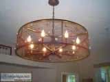 33 14 inch 8 bulb Drum style Chandelier