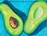 Sacramento Studio 710 NEW PAINTING  Sliced Avocado
