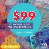  99 First Month s Rent 0 Security Deposit