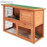 48&quot Two Story Rabbit Hutch or Chicken coop - Outdoor Small A