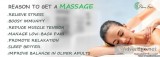 Organic coconut oil massage with hot stone