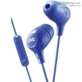 JVC HAFX38MA BLUE Marshmallow In-Ear headphones w RemoteMic