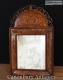&quotWilliam and Mary Mirror - Cushion Mirrors Marquetry Inlay &