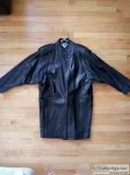 Women s Black Leather Coat