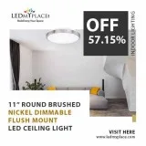 Fix 11&rsquo&rsquo Single Ring LED Flush Mounts Inside Your Home