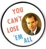 NIXON CAMPAIGN STICKER VINTAGE LIKE NEW ANTIQUE