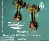 Most Beautiful Solitaire Earrings in Online