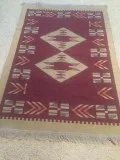 HAND WOVEN REVERSIBLE WOOL TURKISH KILIM RUG 4 x6&rsquo