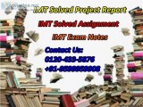 Getting information about IMT solved assignment 0120-433-5876
