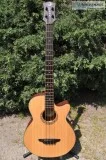 Luna LAB30 Tribal Acoustic Electric Bass Guitar