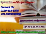 Methods to get ignou solved assignment 0120-433-5876