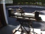 Vintage Sear Roebuck Dunlap table top wood lathe