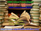 Need to arrange DIMS solved Exam Notes 0120-433-5876