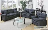 &quotWHOLESALE&quot  Suede 3 PC Tufted Sofa Loveseat and Chair.