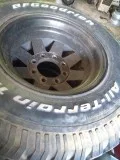 33x12.5 16.5&quot tires on 10&quot wide black aluminum wheels