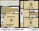 2 Bedroom 1&frac12 Bath Townhome