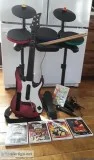 Wii Band Hero Super Bundle  4 more Guitar Hero and Rock Band gam