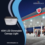 Install Eco-Friendly (45w Canopy Lights) At The Gas Stations