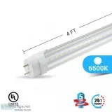 BALLAST COMPATIBLE T8 4ft led tube 20w 3000 lumens 6500K CLEAR C