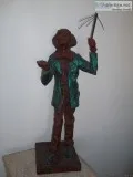 RED SKELTON-sad clown STATUE