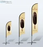 Custom Printed Promotional Flags For Trade Show  Canada