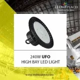 Install (240W LED UFO High Bay Light) For Warehouse Indoor  Ligh