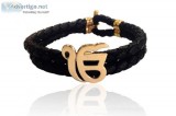 Ik Onkar Gold Bracelet For Men