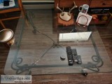 Steel Glass Coffee Table Family Size