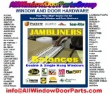 Double Hung Window Jambliners Sash Tracks Kits Balances