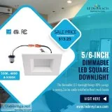 12W 56-inch Dimmable LED Downlights 1000 Lumens