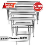 Stainless steel Restaurant sinks tables and shelving and More