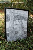 ON SALE HAWK BIRD ART VINTAGE RETRO FRAMED SOUTHERN COUNTRY REAL