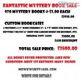 GREAT MYSTERY BOOKS w BOOKCASES