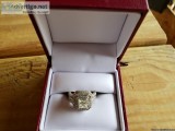 Gorgeous 2.5 carat Princess Diamond cut Engagement Ring