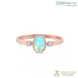 14K ROSE GOLD VERMEIL OPAL RING - SPIRIT