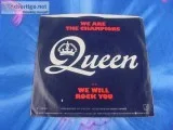 QUEEN WE WILL ROCK YOUWE ARE THE CHAMPIONS 45 RPM RECORD WORIGIN