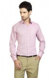 Pink Solid Slimfit Full Sleeves Formal Shirt