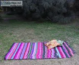 Buy Brown Handmade Bohemian Chindi Rug  Bitablu.com