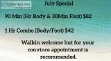July Massage Special