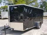 7 x 12 Premium Enclosed Cargo Trailer WDexter Axles and 4in Fram
