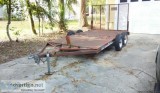 double axle utility trailer with reinforced Steel