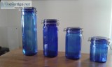Cobalt Blue  glass containers