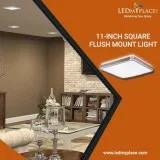 Use Single Ring LED Flush Mount Fixtures To Make Offices Interio
