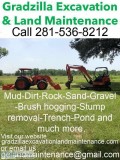Excavation and land maintenance