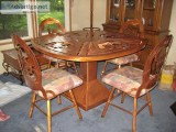 Solid copper table with 4 chairs