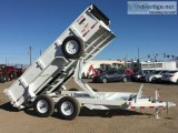 7x14 Dump Trailer GVWR 14000 lbs Equipment Hauler Bobcat Hauler 